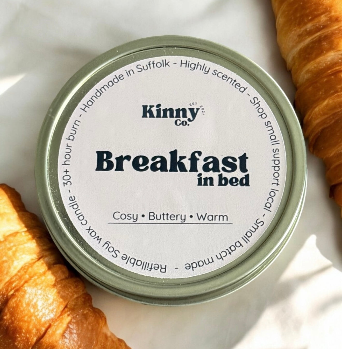 Breakfast in bed candle