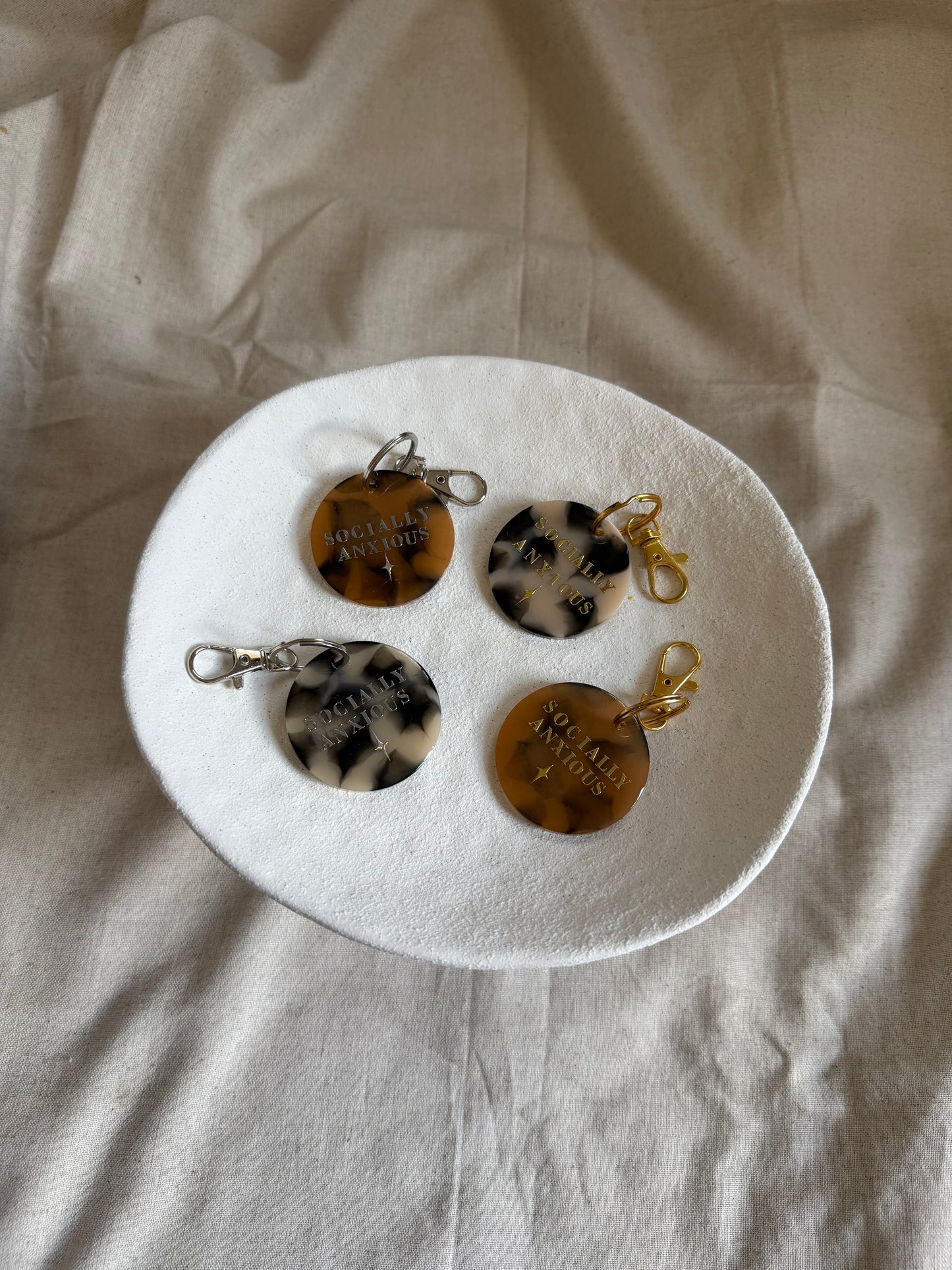 Socially Anxious Keyring