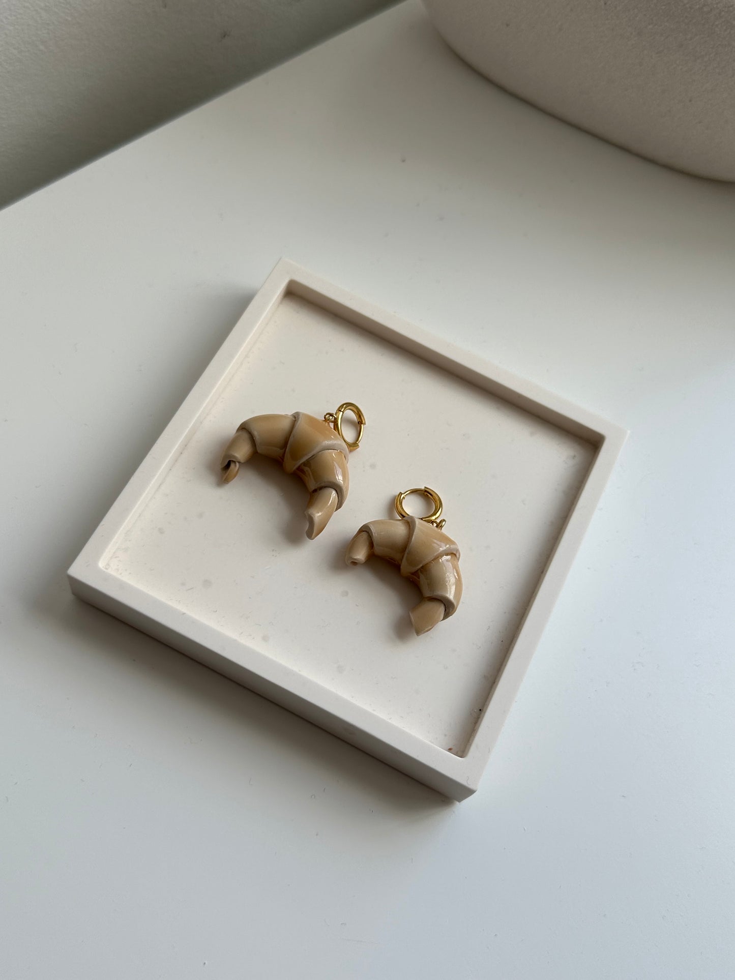 Flaky Croissant Earrings