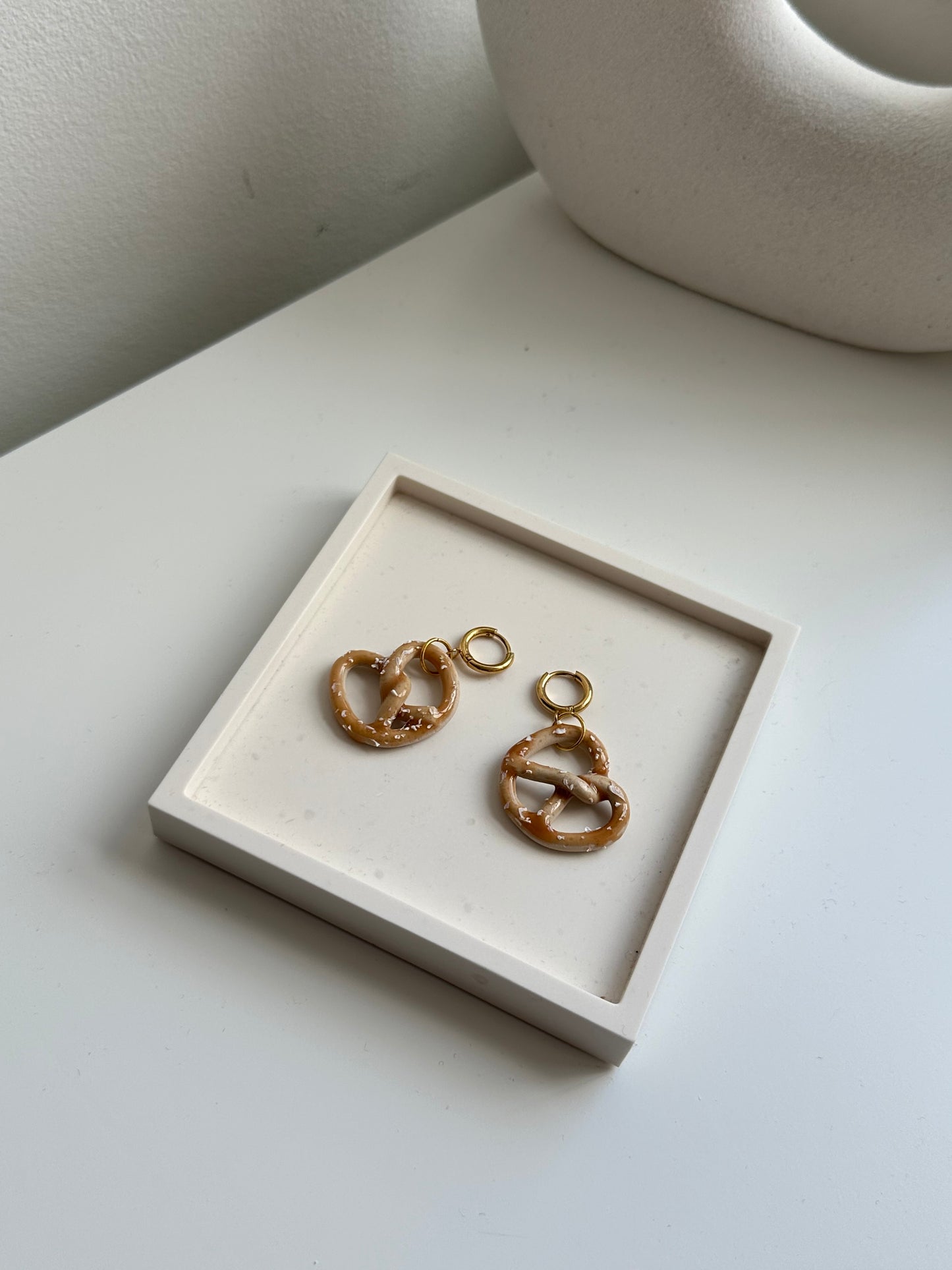 Salty Pretzel Earrings