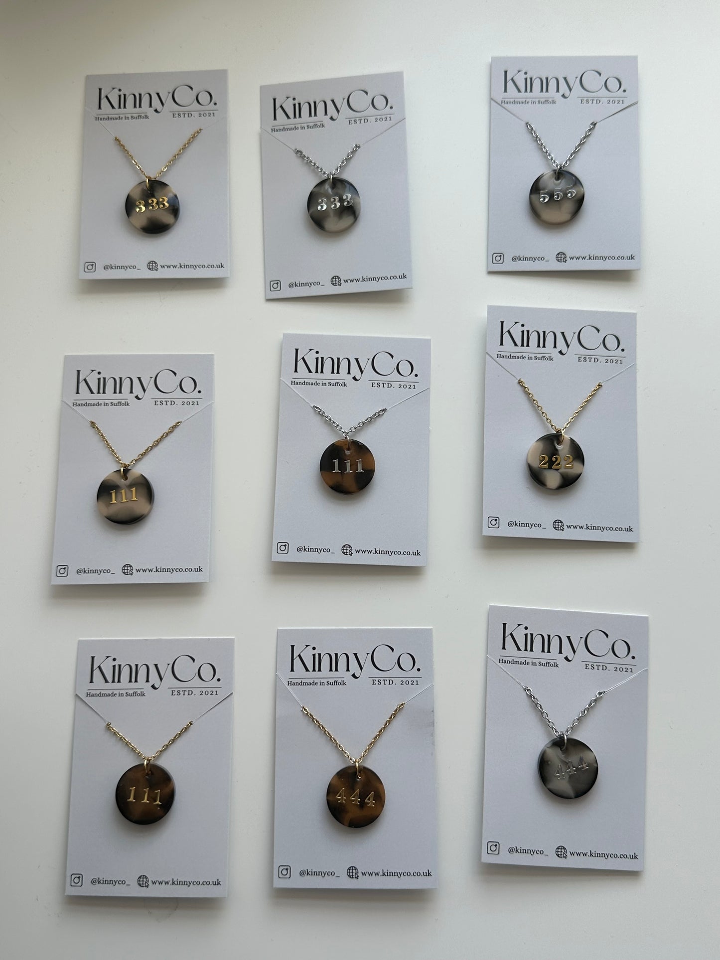 Angel Number Necklaces