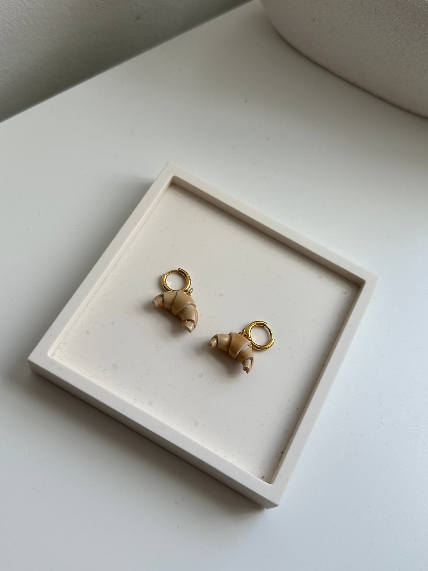 Flaky Croissant Earrings