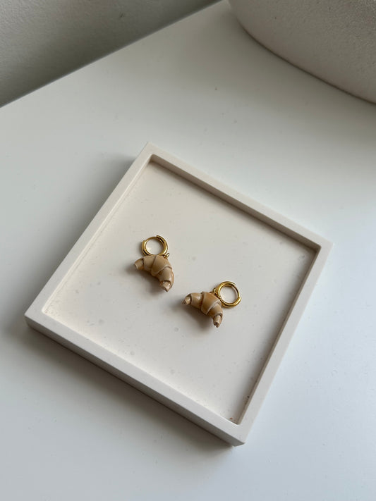 Flaky Croissant Earrings