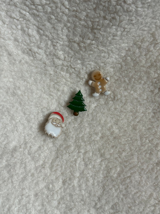 Christmas croc charms