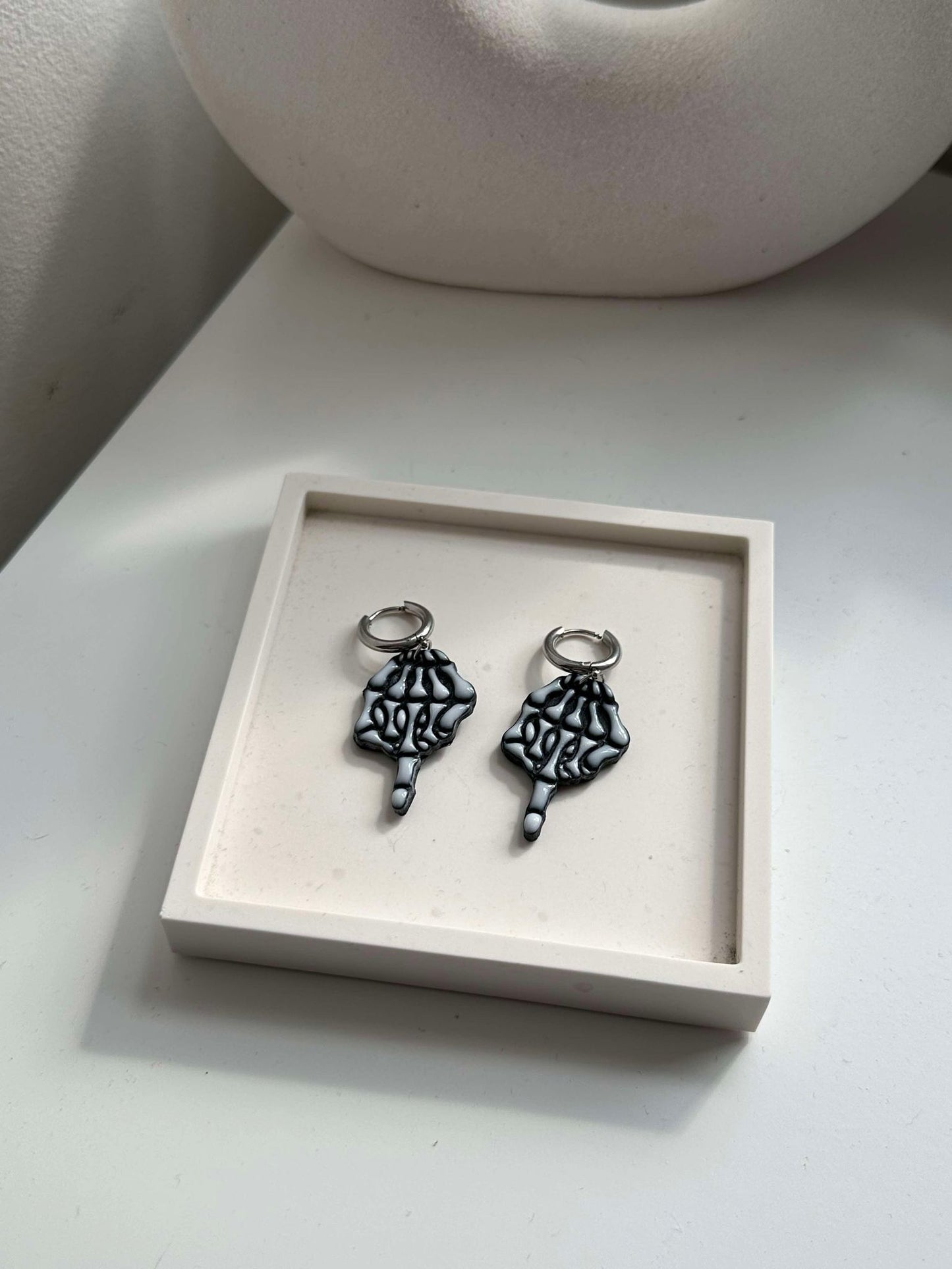 Skeleton Hand Earrings