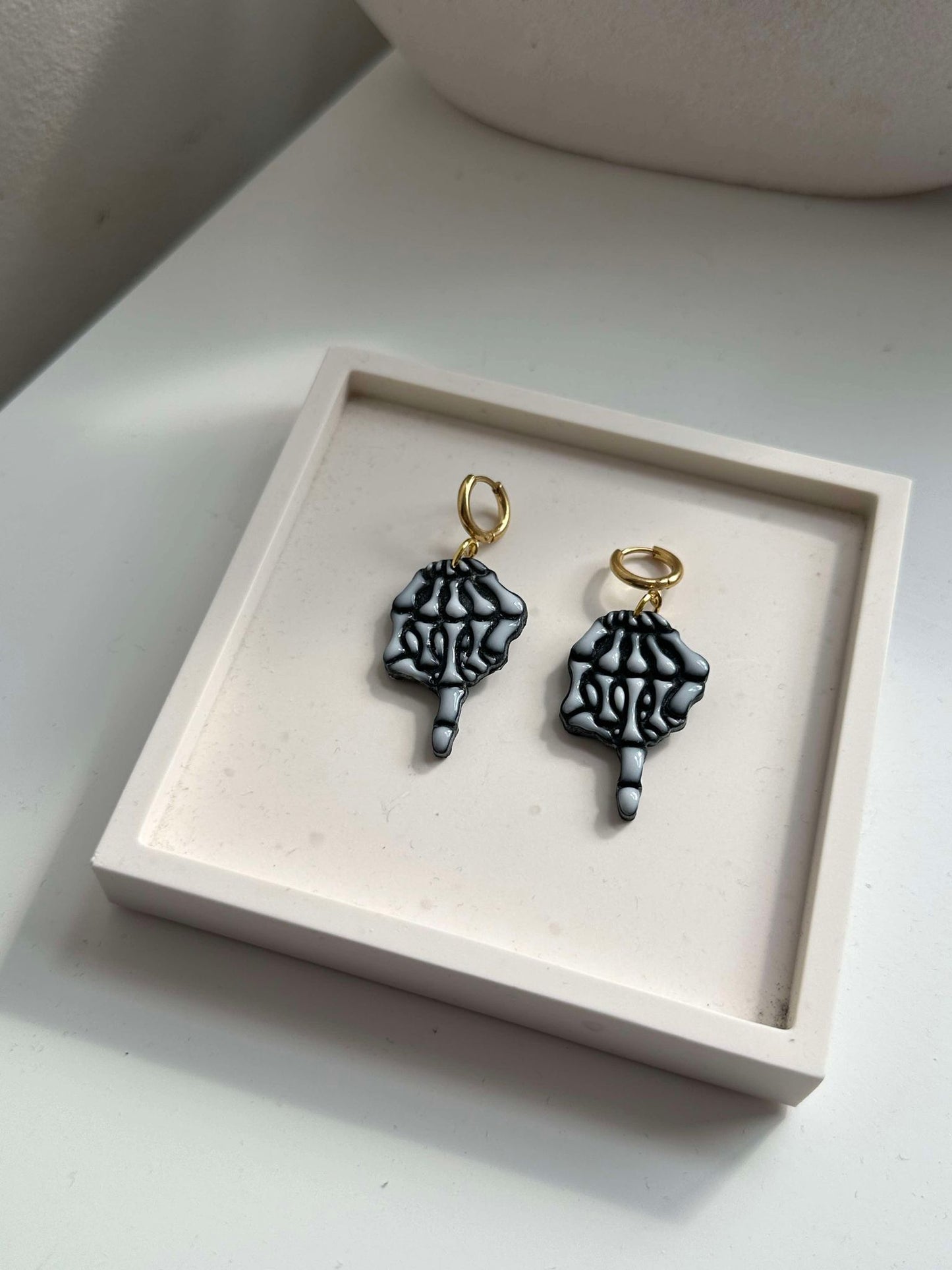 Skeleton Hand Earrings